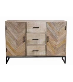 Bahut Bois 2 Portes 3 Tiroirs Tapan A16