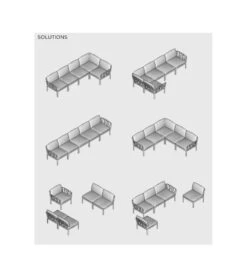 Canapé Jardin 2 Places KOMODO Modulable N3 -Mobilier Chic Magasin canape jardin 2 places komodo modulable 3