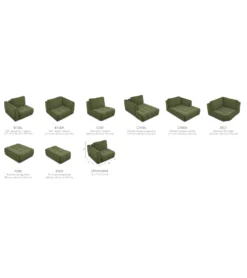 Canapé Modulable Die I4-195 11 Canapé Modulable Die I4-195 -Mobilier Chic Magasin canape modulable dielo noeme poldem i4 4