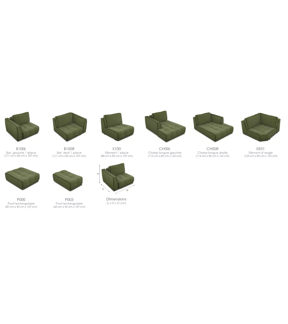 Canapé Modulable Die I4-195 7 Canapé Modulable Die I4-195 – Image 5