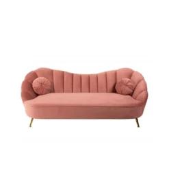 Canapé 3 Places Arielle Framboise I5 -Mobilier Chic Magasin canape trois places framboise arielle 2