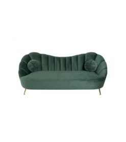 Canapé 3 Places Arielle Vert Bouteille I5 -Mobilier Chic Magasin canape trois places vert bouteille arielle 2