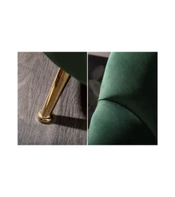 Canapé 3 Places Arielle Vert Bouteille I5 -Mobilier Chic Magasin canape trois places vert bouteille arielle 5