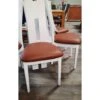 Chaise Contemporaine Ella Blanc Marron C3 -Mobilier Chic Magasin chaise contemporaine ella blanc marron c3