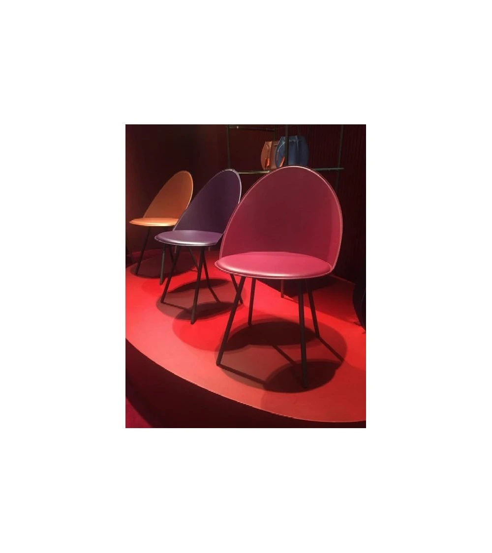 Chaise Cuir C Véritable Lisse AMIKA AIRNOVA A5 4 Chaise Cuir C Véritable Lisse AMIKA AIRNOVA A5 – Image 2