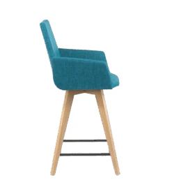 Chaise Haute Pieds Bois MOOD 43 H62 PB UNI Mobitec M21 -Mobilier Chic Magasin chaise haute pieds bois mood 43 h62 pb uni mobitec m21 2