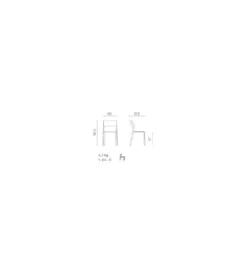 Lot De 6 Chaises Nardi Trill Bistrot Ottanio N3 -Mobilier Chic Magasin chaise nardi trill bistrot ottanio 4