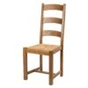 Chaise Pieds Chêne Carrés Assise Paille VILLAGE Lelièvre L8 -Mobilier Chic Magasin chaise pieds chene carres assise paille village lelievre l8