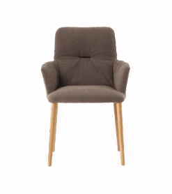 Fauteuil Pieds Bois AURA H47 PB +A Tissu Hip Hop Mobitec M21