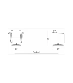 FAUTEUIL PIVOTANT KIMONO SATIS S4 7 FAUTEUIL PIVOTANT KIMONO SATIS S4 -Mobilier Chic Magasin fauteuil pivotant kimono satis s4 1