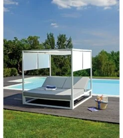 Lit Baldaquin Blanc Aluminium S19