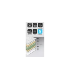 Matelas Venice Mousse Haute Résilience A9 -Mobilier Chic Magasin lit pliant classique 2