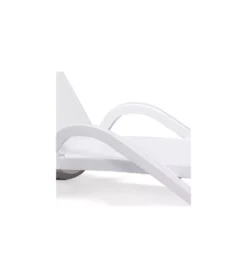 Lots De 6 Bains De Soleil Alfa Nardi Garden Blanc Tissu Blanc N3