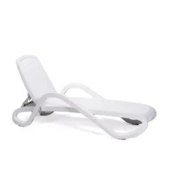 Lots De 6 Bains De Soleil Alfa Nardi Garden Blanc Tissu Blanc N3 -Mobilier Chic Magasin lot 6 bains de soleil alfa nardi garden blanc tissu blanc 3