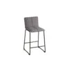 Lot De 2 Tabourets De Bar Gris En Mousse Polypropylène Kuta A16 -Mobilier Chic Magasin lot de 2 tabourets de bar gris en mousse polypropylene kuta a16