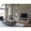 MEUBLE TV 1 PORTE 2 TIROIRS 1 NICHE INDUS -Mobilier Chic Magasin meuble tv 1 porte 1 tiroir 1 niche indus