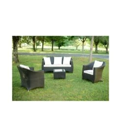 Salon De Jardin En Wicker Tressé Bologna Regarden R3