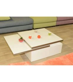 Table Basse Blanche Modulaire Hermes C3 -Mobilier Chic Magasin table basse blanche modulaire sigma akante 1 4