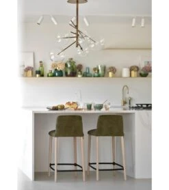 Tabouret Avec Pied En Bois ROB H65 PB -A Tissu Lyon CL3 Mobitec M21 -Mobilier Chic Magasin tabouret avec pied en bois rob h65 pb a tissu lyon cl3 mobitec m21 5