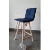 Lot De 4 Tabourets De Bar Bleu Ocean Iris Bois N4 -Mobilier Chic Magasin tabouret de bar iris bois n4 bleu ocean