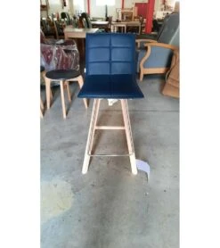 Lot De 4 Tabourets De Bar Bleu Ocean Iris Bois N4 -Mobilier Chic Magasin tabouret de bar iris bois n4 bleu ocean 2