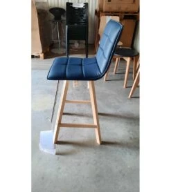 Lot De 4 Tabourets De Bar Bleu Ocean Iris Bois N4 -Mobilier Chic Magasin tabouret de bar iris bois n4 bleu ocean 4